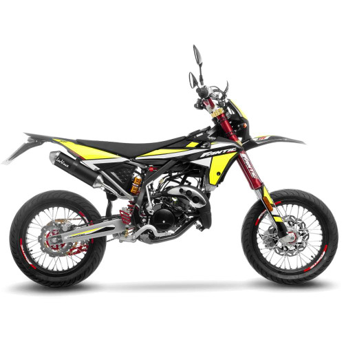 X-FIGHT Black Edition Slip-On Muffler 2-Strocke - 17006B - FANTIC MOTOR XE 50 COMPETITION / PERFORMANCE - XM 50 COMPETITION / PERFORMANCE