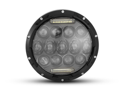 7" 75W Black Multi Projector LED Headlight Insert with Daytime Running Lights 7" 75W Black Multi Projector LED Headlight Insert with Daytime Running Lights