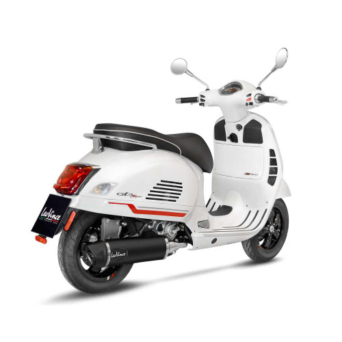 Leo Vince Nero Full-System Exhaust - 14071K - VESPA GTS 300 HPE / RACING SIXTIES / SUPER / SEI GIORNI / SPORT / TECH / TOURING