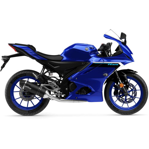 LV One Evo Black Edition Full-System Exhaust - 14456EBU - YAMAHA YZF-R 125