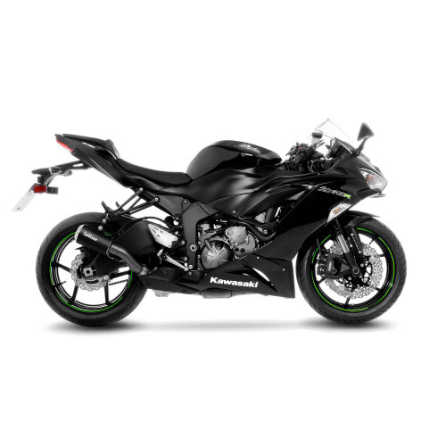 LV-10 Black Edition Slip-On Muffler - 15233BU - KAWASAKI ZX-6R NINJA