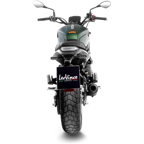 LV-10 Full Black Slip-On Muffler - 15258FB - BENELLI LEONCINO 800