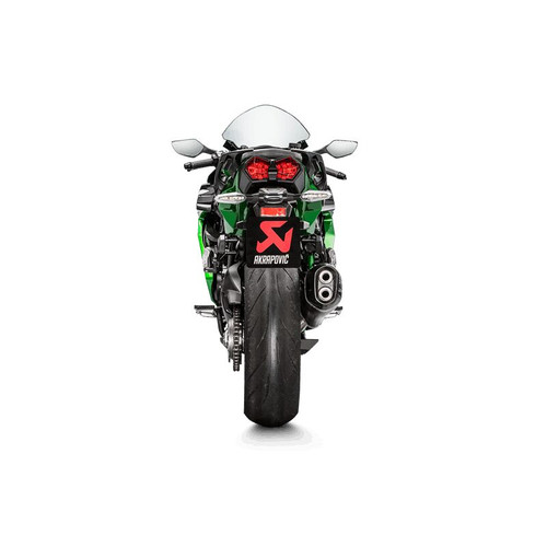 Akrapovic Slip-On Line Muffler STREET - S-K10SO21-HRAABL - KAWASAKI H2 1000 SX ABS