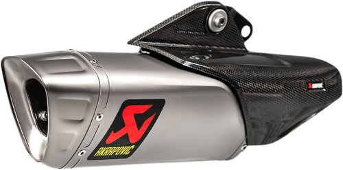 Akrapovic Titanium Slip-On Line Muffler - S-Y10SO18-HAPLT - YAMAHA YZF-R1M 1000 ABS