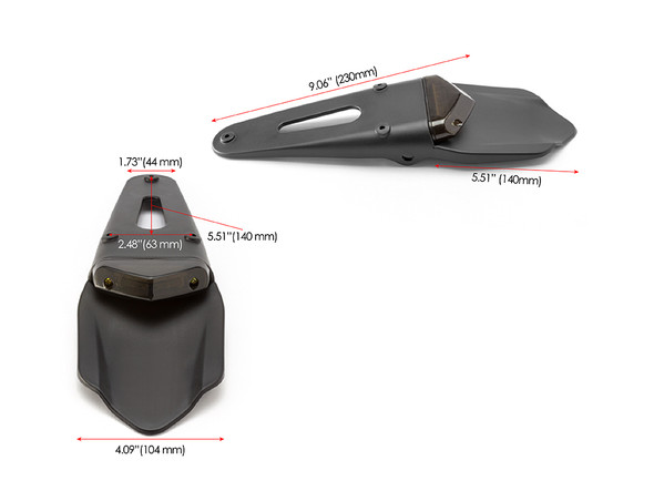 Smoked Lens LED Stop & Taillight for Supermoto Trail Bike Motocross