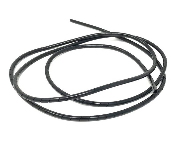 Motorbike Cable Cover Black Thin Spiral Wire Wrap 6mm x 1.5m Long Trike Quad ATV