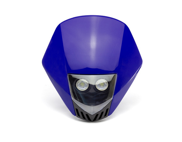 BLUE Motorbike Headlight Mask - LED 12V 10W - Project Streetfighter Supermoto