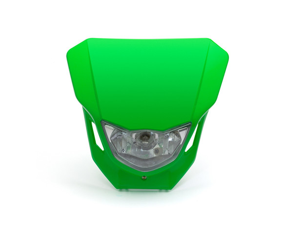 Motorbike Headlight Mask - Supermoto & Streetfighter - Green - 12V 35W