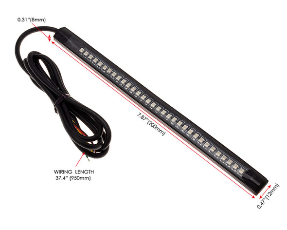 Motorbike Indicators LED Switchback Tail Brake Strips 200mm