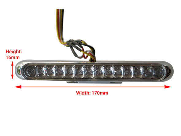 CHROME LED Stop / Tail Light WIth Integrated Indicators