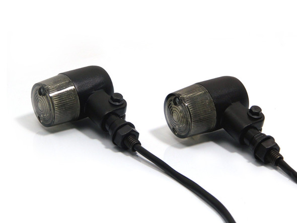 Prison Style Crinkle Matt Black Aluminium LED Indicators for Retro ...