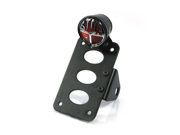 Side Mount Motorbike Motorcycle Miller Replica Tail Light & Number / License Plate Holder Side Mount Motorbike Motorcycle Miller Replica Tail Light & Number / License Plate Holder