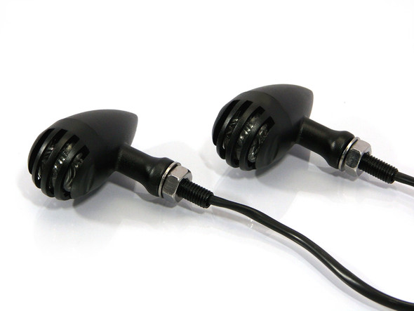 Universal High Quality Black Aluminium Custom Prison Style Indicators / Turn Signals Universal High Quality Black Aluminium Custom Prison Style Indicators / Turn Signals