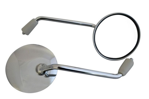 High Quality M8 Rear View Chrome Mirrors for Commuter Scooters and Mopeds