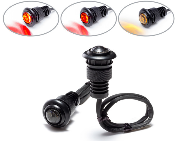 Micro Mini LED Indicators Rear Turn Signals with Driving Brake Stop Taillights