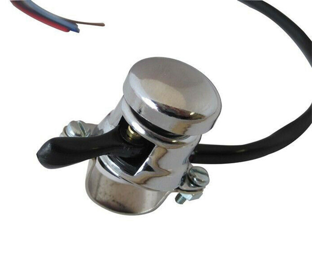 Universal Lucas Replica Chrome Horn / Headlight Dip Switch to fit 22mm 7/8" Handlebars for Motorcycle Motorbike Trike
