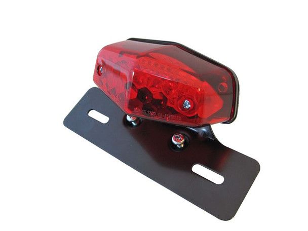 Motorbike Motorcycle Universal Lucas Replica LED Stop / Tail Light - Metal Bracket