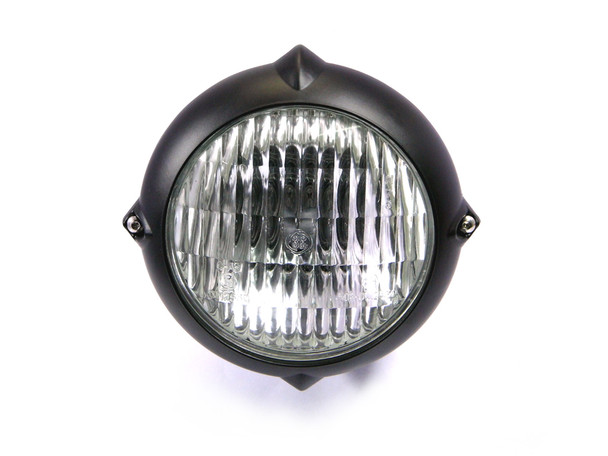 5.5" 12V / 35W Matt Black Bottom Mount E-marked Motorcycle Motorbike Headlight