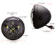 Alchemy Parts Moto Faro LED 7.7 Con Obiettivo Design Griglia Per Retro