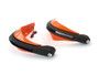 ORANGE Motorbike Quad Bike Handguards Protectors LED Daytime Running Lights DRL