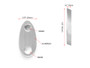 Rear Rail Block Off Indicator Turn Signal Adapter Plates for Harley Davidsons - Brushed Aluminium