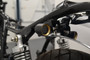 Black with Gold Bezel Mini LED Motorbike Indicators - CNC Aluminium - PAIR