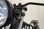 Black with Chrome Bezel Mini LED Motorbike Indicators - CNC Aluminium - PAIR