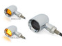 Chrome Mini LED Motorbike Indicators - CNC Aluminium - PAIR