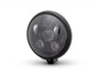 Gloss Black 6" Projector 6 x LED Motorbike Headlight for Custom Retro Project
