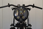 Gloss Black 6" Projector 6 x LED Motorbike Headlight for Custom Retro Project