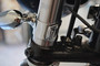 Chrome Adjustable Fork Mount Indicator Relocation Brackets - 31 mm-36 mm