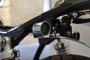 Chrome Mini LED Motorbike Indicators - CNC Aluminium with Black Bezel - PAIR