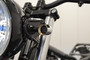 Chrome Mini LED Motorbike Indicators - CNC Aluminium with Brass Bezel - PAIR