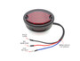 Black Motorbike LED Stoplight Taillight Red Lens for Project Custom Classic Bike