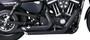 Vance & Hines Shortshots Staggered Exhaust System - 47329 - Harley Davidson XL 1200 C