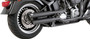 Vance & Hines 3" Twin Slash Slip-On Mufflers - 46343 - Harley Davidson FLSTF 1584