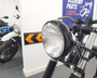 Motorbike 7.7" Headlight Gloss Black 12V 55W for Cafe Racer & Scrambler - SHALLOW