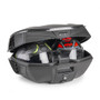 Givi V49 Air Top Case With Smoked Reflector & Four Paintable Covers, 2 Wingflow System Wings on Each Side 49L