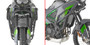GIVI BLACK ENGINE GUARD - TN4139 - KAWASAKI KLE 500 SE