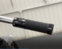 Black Motorbike Hand Grips for 22mm bars - Anodised Aluminium - High Quality