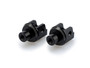 PUIG RIDER FOOTPEG ADAPTORS - ADJUSTABLE BLACK - 20405N - QJ MOTOR SRT 450RX