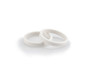 PUIG RUBBER RINGS SET FOR VINTAGE FRAME SLIDERS WHITE - 3667B - YAMAHA XSR 125