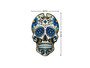 PUIG SKULL TANK PAD BLUE - 3673A - INDIAN FTR SPORT