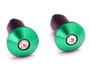 Bar End Weights CNC Billet Aluminium - Green for 22mm 7/8" Handlebars