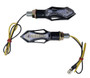 LED Indicators Sequential Sweeping for Streetfighters & Scramblers - HOMOLOGATED & RUBBER MOUNTED