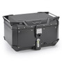 GIVI Trekker Outback Evo 58L Black Line Top Box with Fitting Kit for BMW R1250GS 2019-2023