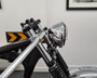 Motorbike LED Headlight 6" Chrome with Indicators for Harley Davidson Dyna Sportster
