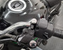 Motorbike Mirror Blanking Plugs Clockwise M10 Polished Aluminium Block Offs X2