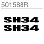 SH34 Replacement Sticker