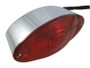 Oval CHROME Custom Stop Tail Rear Light for Motorbike Monkey Bike Trike Chopper